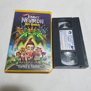 Jimmy Neutron Boy Genius Nickelodeon 2002 Movie VHS Clamshell - Bundle & Save